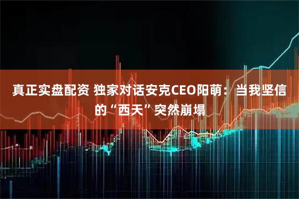 真正实盘配资 独家对话安克CEO阳萌：当我坚信的“西天”突然崩塌